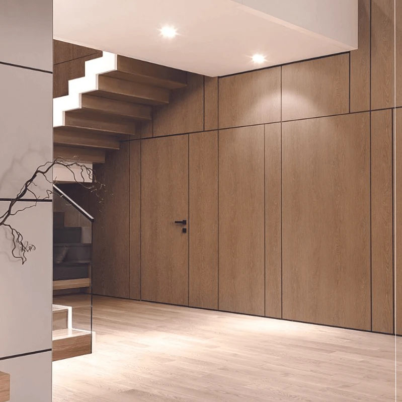 Wood Effect Panel Wallpaper
